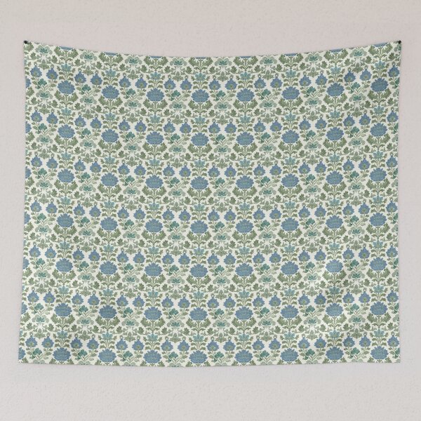 Item preview, Vintage Blue Floral Damask designed and sold by LouieVanille.