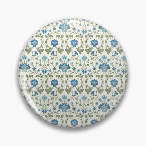 Item preview, Vintage Blue Floral Damask designed and sold by LouieVanille.