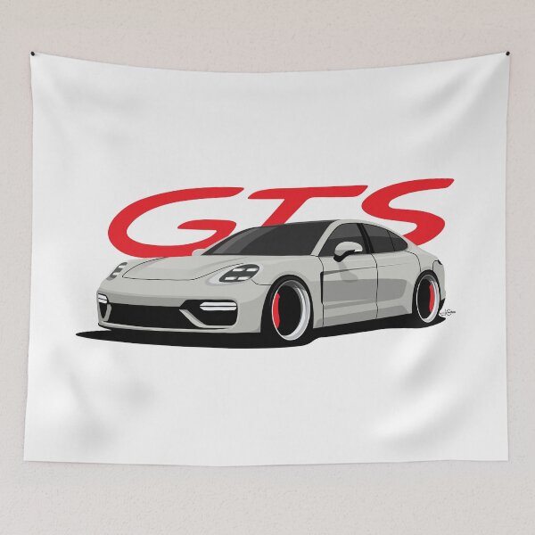 Item preview, 971 Panamera in Clay color illustration designed and sold by blackdogshop.