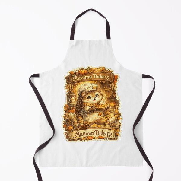 Item preview, Autumn Bakery Hedgehog | Cute Cottagecore Fall Baking Pumpkin Pie Vintage designed and sold by Mahmoud Salah.