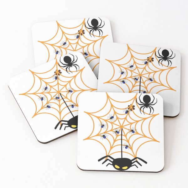 Item preview, Halloween Spider Web Art – Cute & Creepy Spiders Illustration designed and sold by EdgeSphere.