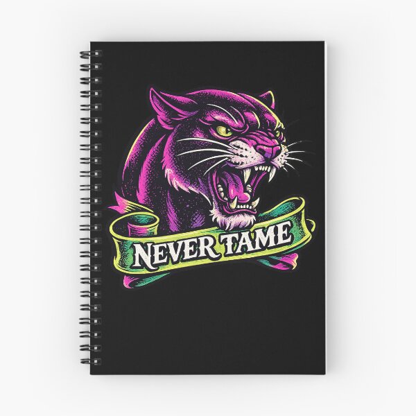 Item preview, Never Tame – Neon Panther Vintage Tattoo Design designed and sold by Arrow2025.