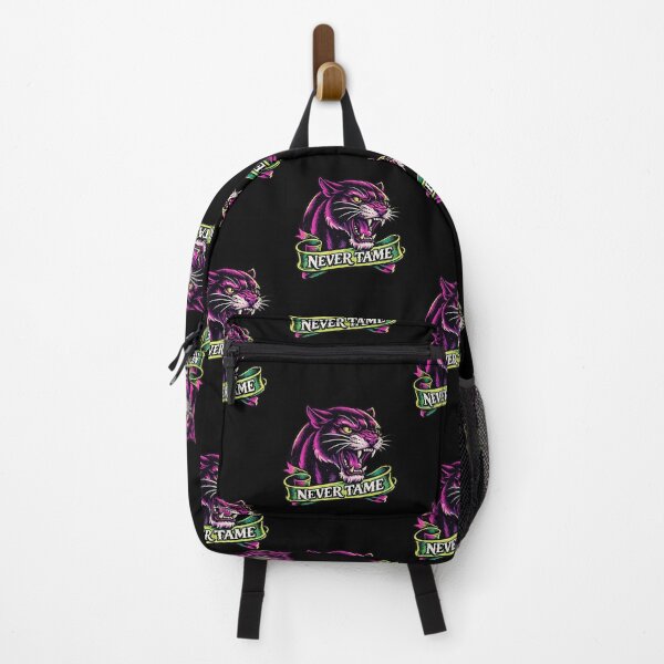 Item preview, Never Tame – Neon Panther Vintage Tattoo Design designed and sold by Arrow2025.