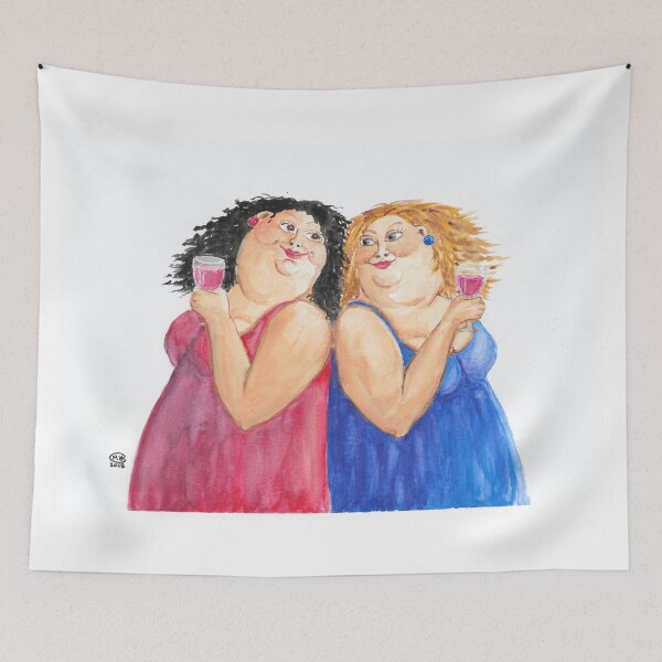 Item preview, Happy Hour; Women and Wine designed and sold by Marjansart.