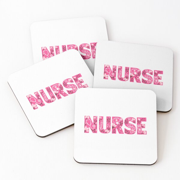Item preview, NURSE typography flowers designed and sold by YNELENT.