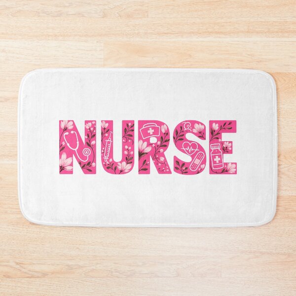 Item preview, NURSE typography flowers designed and sold by YNELENT.