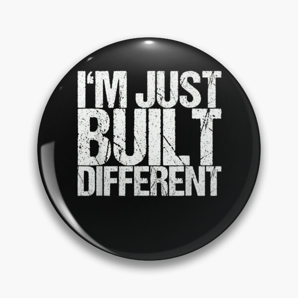 Item preview, I'm Just Built Different Vintage Retro Quote | Funny Motivational Graphic designed and sold by Gbriel3.