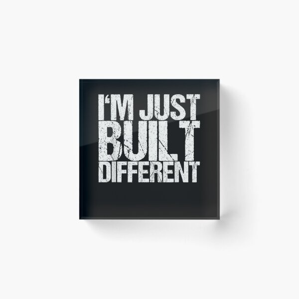 Item preview, I'm Just Built Different Vintage Retro Quote | Funny Motivational Graphic designed and sold by Gbriel3.
