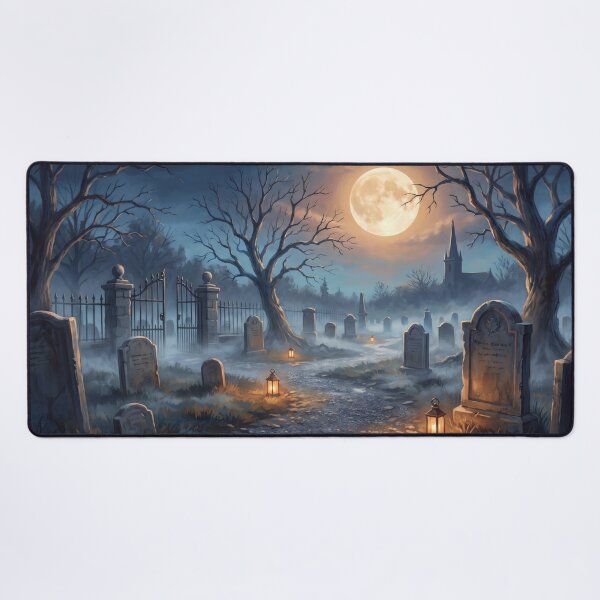 Item preview, Moonlit Old Graveyard designed and sold by RedPeaStudio.