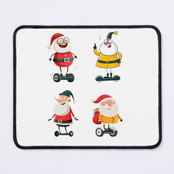 Item preview, Cute cartoon Santa Claus on a hoverboard designed and sold by TanyaLovus.