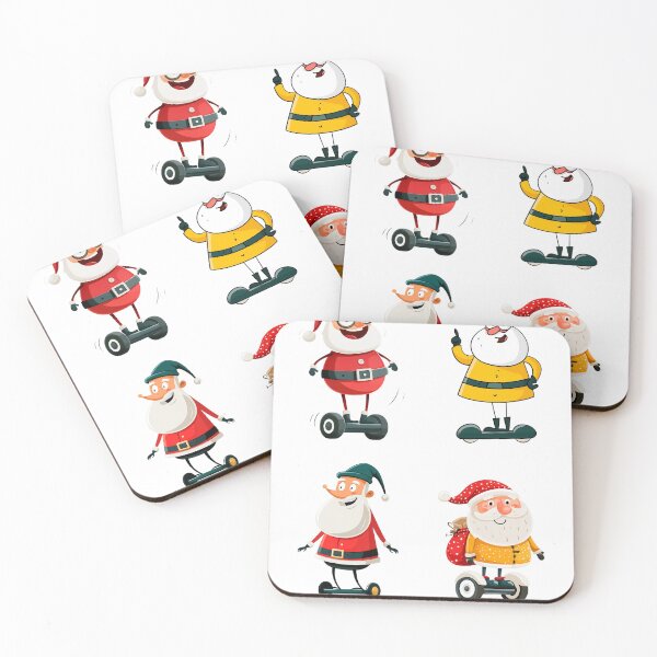 Item preview, Cute cartoon Santa Claus on a hoverboard designed and sold by TanyaLovus.