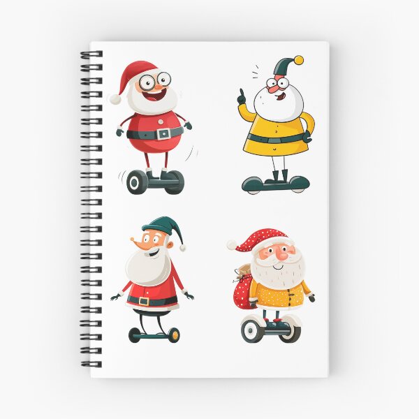 Item preview, Cute cartoon Santa Claus on a hoverboard designed and sold by TanyaLovus.