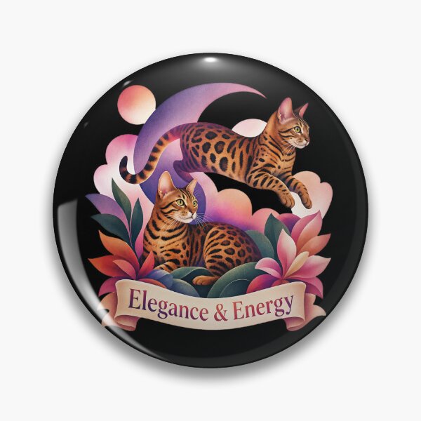 Item preview, Elegance & Energy – Aesthetic Bengal Cat Art designed and sold by Bengoer18.
