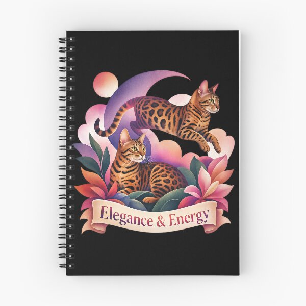 Item preview, Elegance & Energy – Aesthetic Bengal Cat Art designed and sold by Bengoer18.