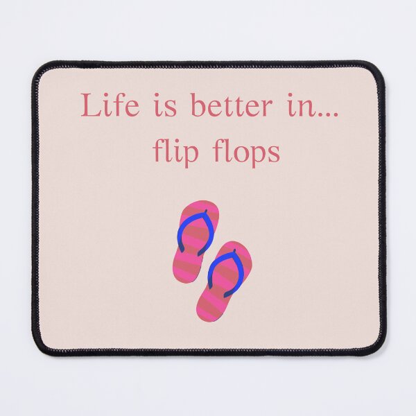 Item preview, Life Is Better In Flip Flops - Summer Beach Quote designed and sold by ArtbyAfroditi.