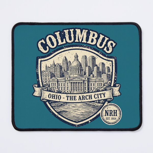Item preview, Columbus Ohio The Arch City retro plaque designed and sold by Normandy Road Heritage.