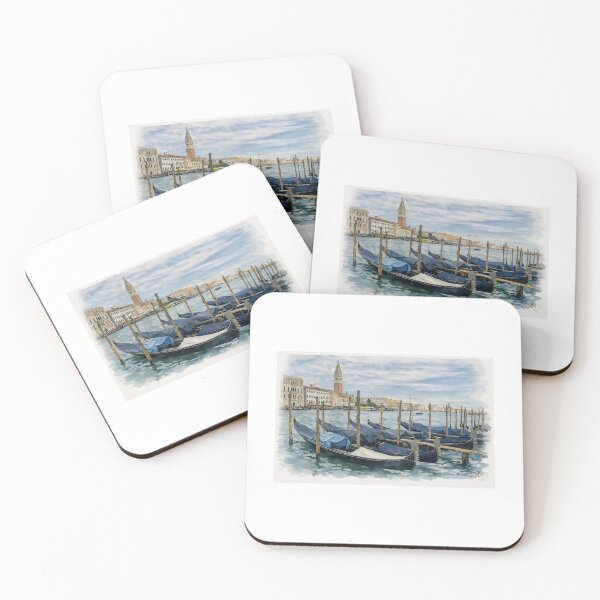Item preview, Venice Gondolas Watercolour Scene designed and sold by Studio 4 Photo.