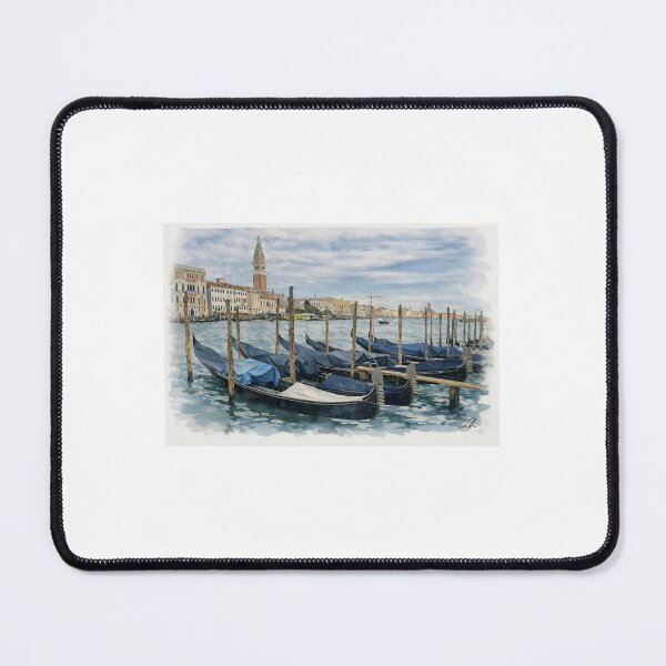 Item preview, Venice Gondolas Watercolour Scene designed and sold by Studio 4 Photo.