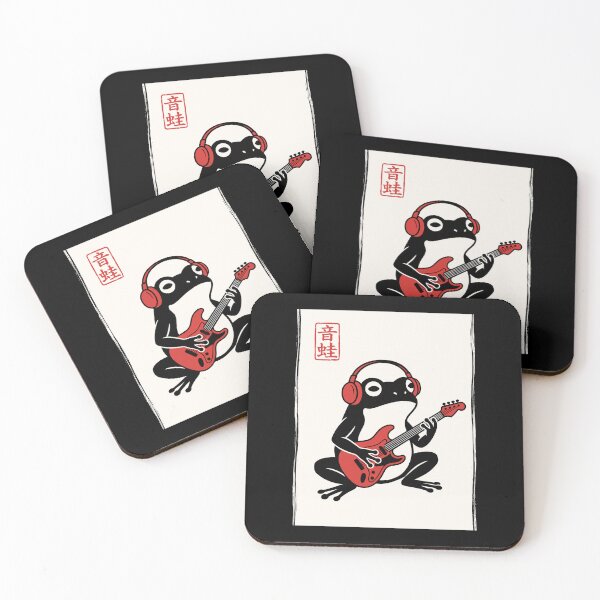 Item preview, Onkaeru Music Frog Guitarist Musician Animal Lover designed and sold by Doodleoub.
