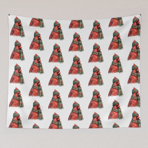 Item preview, Cozy Winter Cardinal designed and sold by Roy & Tiffany.