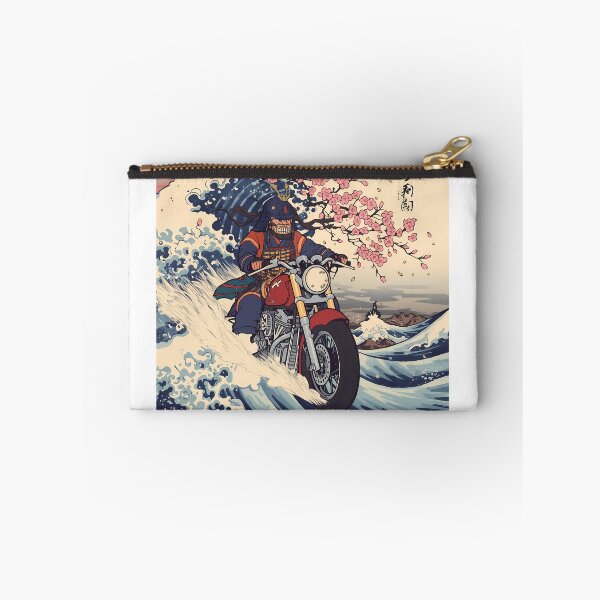 Item preview, Samurai Biker Riding Great Wave Ukiyo-e Art designed and sold by ZenStyleStudio.