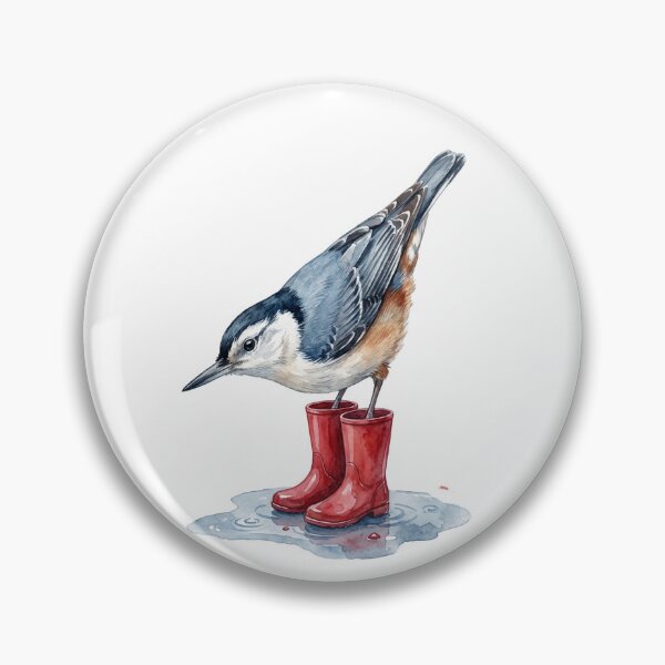 Item preview, Nuthatch Red Boots designed and sold by Roy & Tiffany.