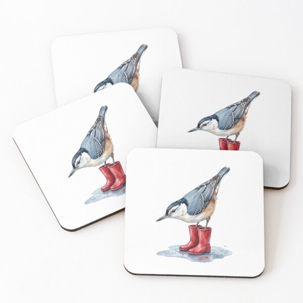 Item preview, Nuthatch Red Boots designed and sold by Roy & Tiffany.