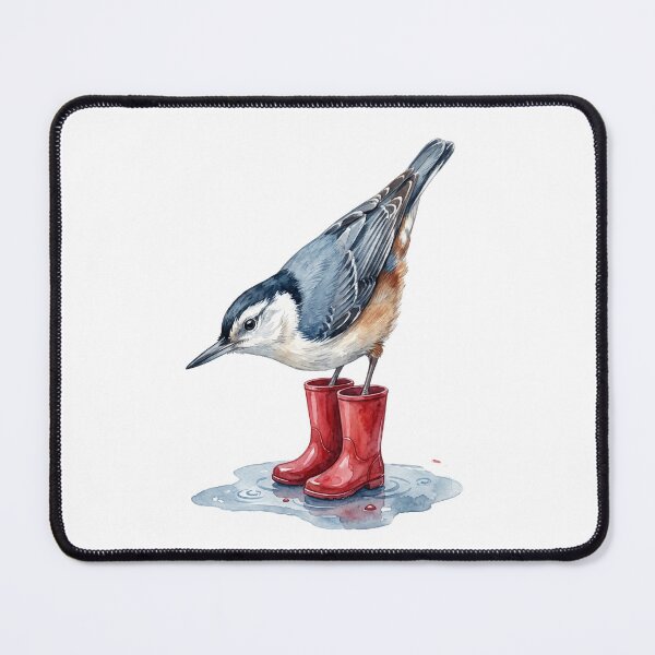 Item preview, Nuthatch Red Boots designed and sold by Roy & Tiffany.