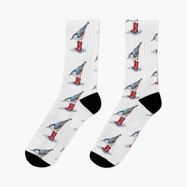 Item preview, Nuthatch Red Boots designed and sold by Roy & Tiffany.