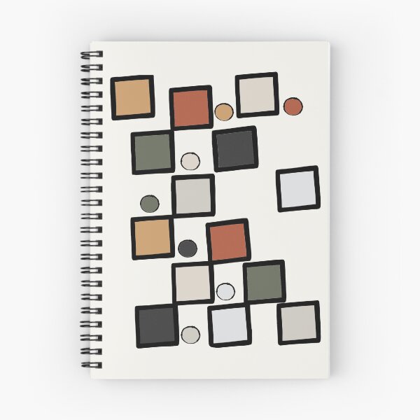 Item preview, Mid Century Modern Geometric Squares & Dots Abstract Pattern designed and sold by VibeShift Studio.