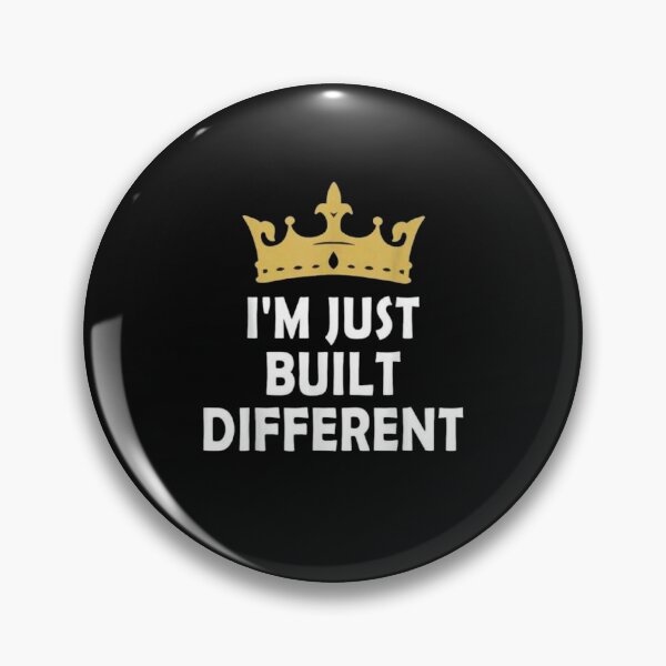 Item preview, I'm Just Built Different Vintage Retro Quote | Funny Motivational Graphic designed and sold by Gbriel3.