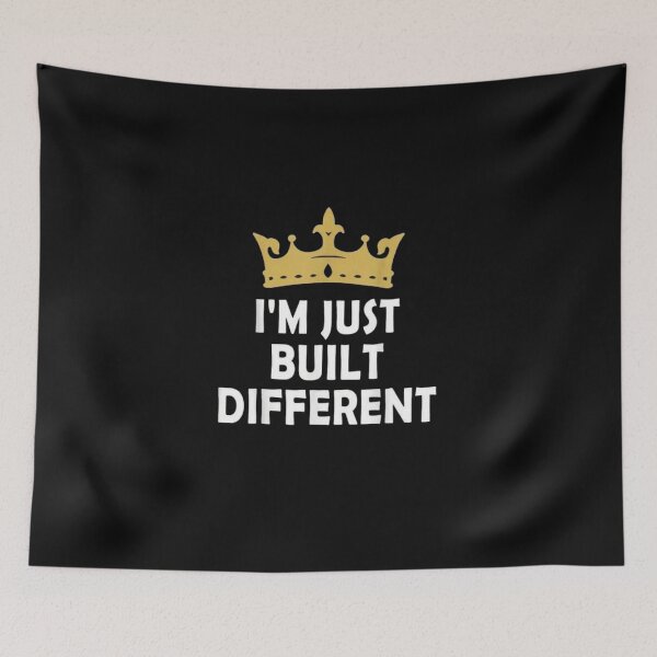 Item preview, I'm Just Built Different Vintage Retro Quote | Funny Motivational Graphic designed and sold by Gbriel3.