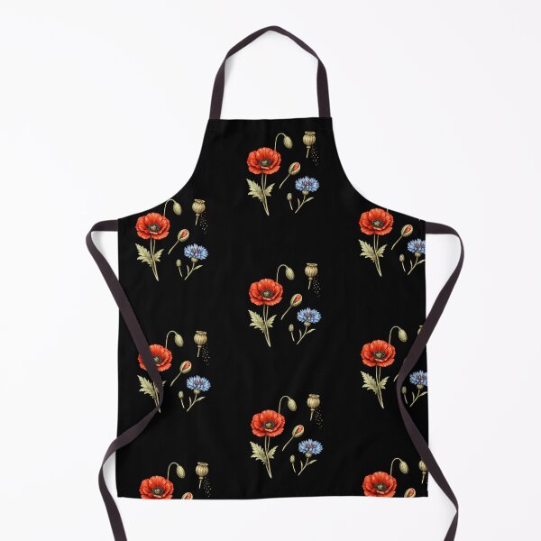 Item preview, Vintage Crimson Poppy and Cornflower Botanical Art designed and sold by Anyshca.