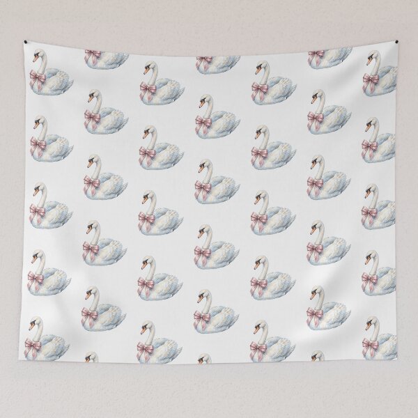 Item preview, Graceful Swan Ribbon designed and sold by Roy & Tiffany.