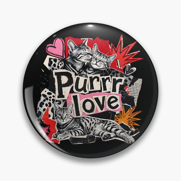 Artikelvorschau, Purrr Love – Punk Collage Bengal Katzen entworfen und verkauft von Bengoer18.