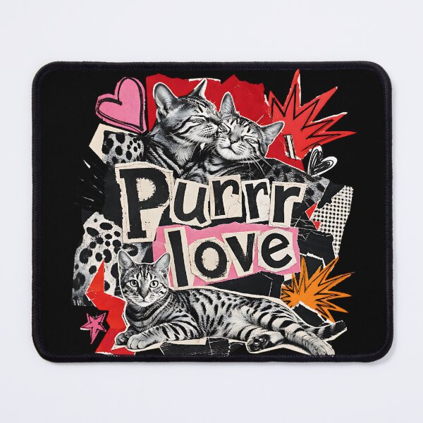 Item preview, Purrr Love – Punk Collage Bengal Cats designed and sold by Bengoer18.