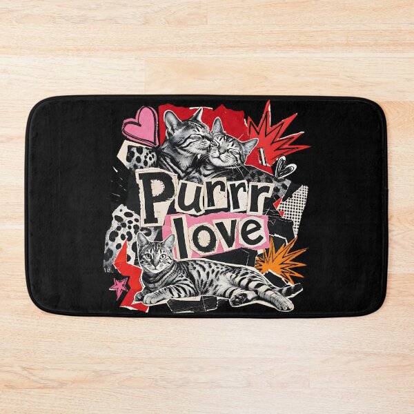 Item preview, Purrr Love – Punk Collage Bengal Cats designed and sold by Bengoer18.