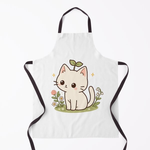 Item preview, Kitty in garden designed and sold by Kitty-and-Cat.