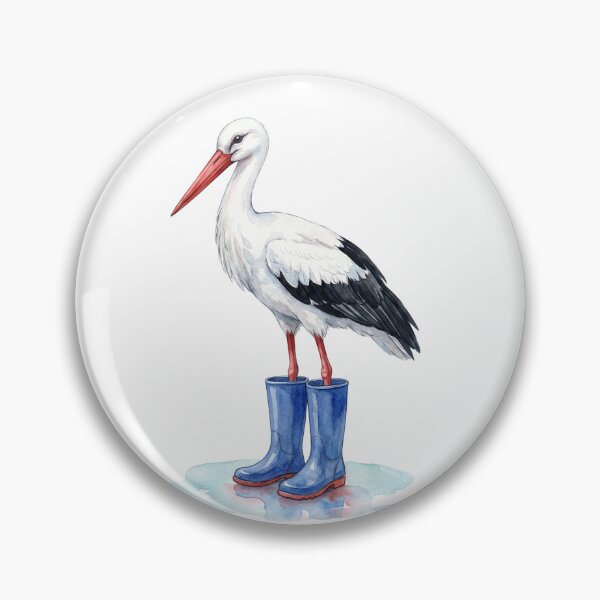 Item preview, Stork Blue Boots designed and sold by Tiffany Roy.