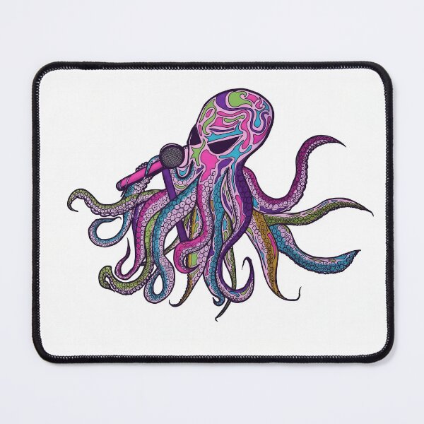 Item preview, Octopus singer - psychedelic art designed and sold by stardustelite.