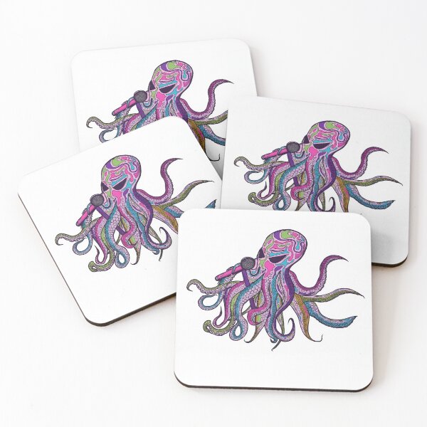 Item preview, Octopus singer - psychedelic art designed and sold by stardustelite.