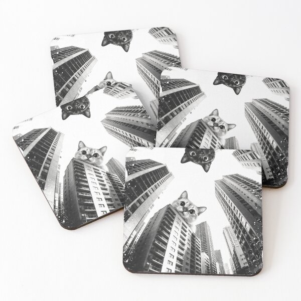 Item preview, Giant Cats Over the City designed and sold by The Mellonaire.