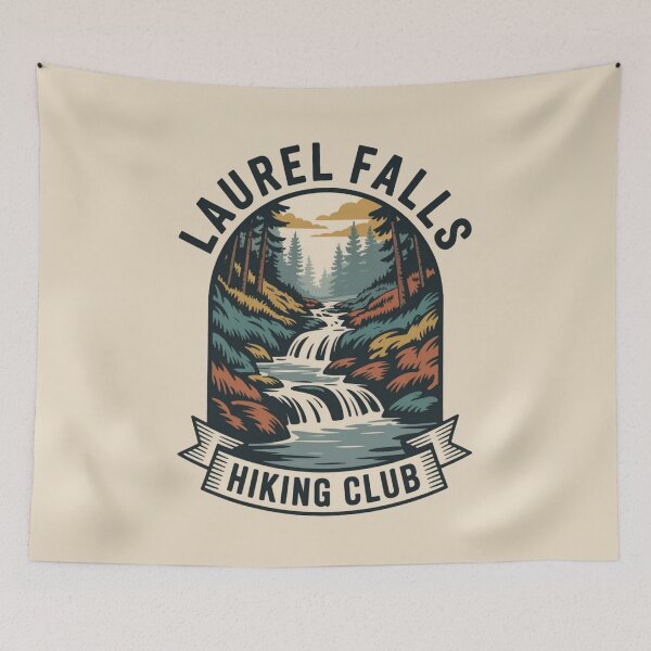 Item preview, Laurel Falls Hiking Club Vintage Badge – Retro Outdoor Adventure designed and sold by Globalcitytees.