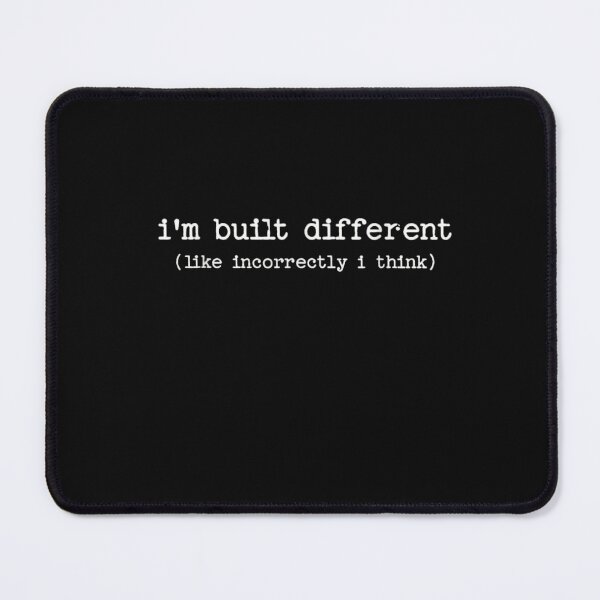 Item preview, I'm Just Built Different Vintage Retro Quote | Funny Motivational Graphic designed and sold by Gbriel3.
