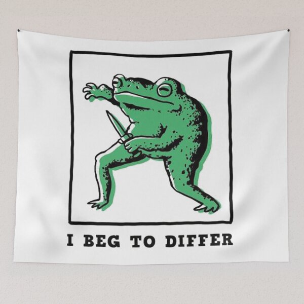 Item preview, Frog that begs to differ designed and sold by Jonny-pearcey.