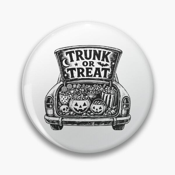Item preview, Trunk or Treat  - Monochrome Halloween designed and sold by AnAzArt.