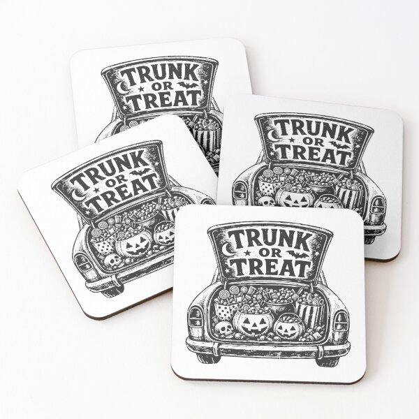 Item preview, Trunk or Treat  - Monochrome Halloween designed and sold by AnAzArt.