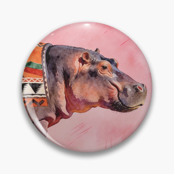 Item preview, "African Pop Art: Hippo" designed and sold by  BoomPoster.