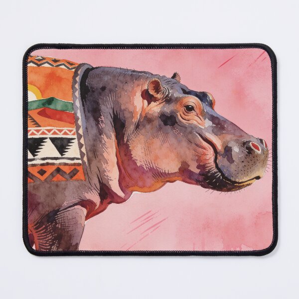 Item preview, "African Pop Art: Hippo" designed and sold by BoomPoster.