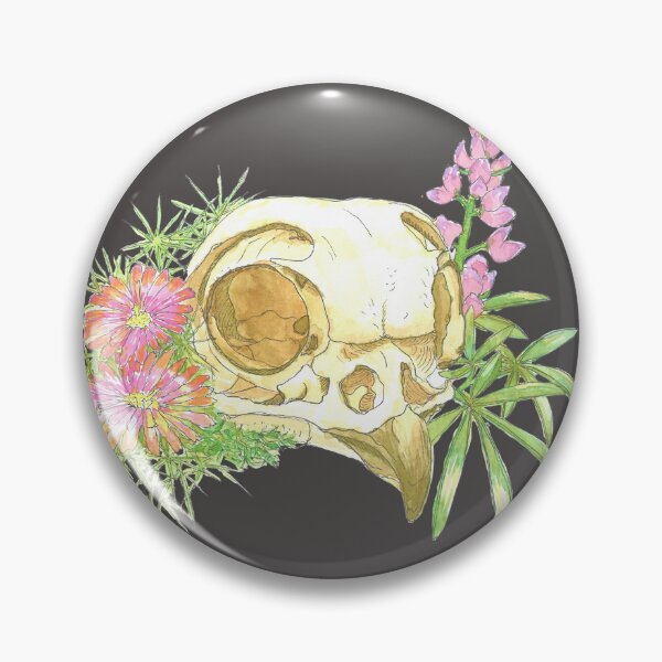 Item preview, Desert Owl Skull with Flora designed and sold by pseudosiren.